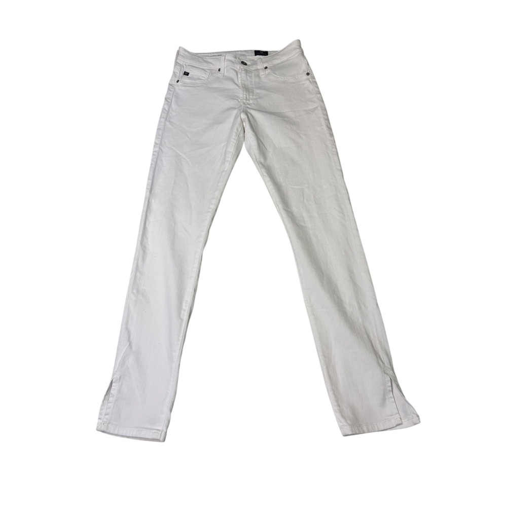 AG‎ Adriano Goldschmied Farrah Skinny Ankle Jeans White High Rise Size W26 L28